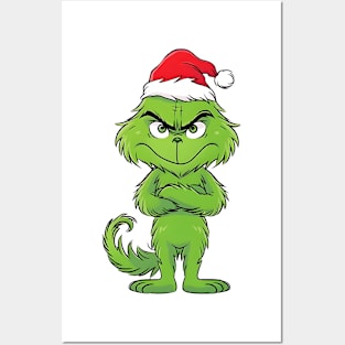 Grinch Cartoon Full of Christmas Cheer Posters and Art